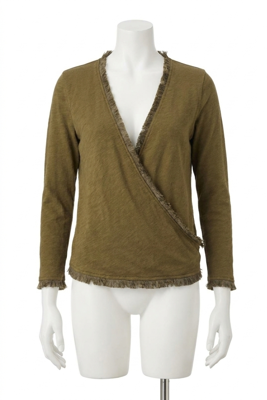 NEW SPARTINA 449 clara convertible cardigan in olive